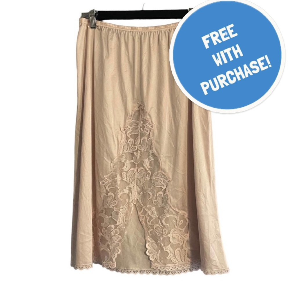 SOLD Vintage Lacy Half Slip Cream